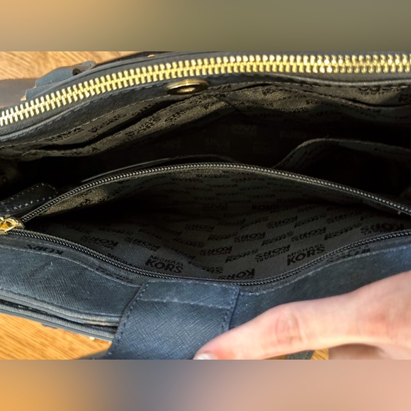 Michael Kors Black Saffiano Leather Satchel Handbag - Picture 11 of 11